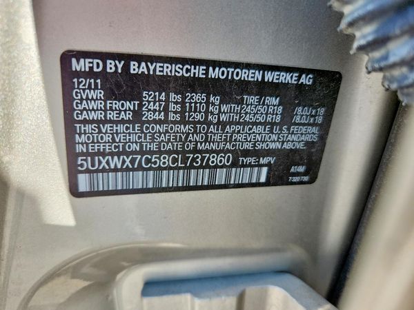 2012 BMW X3
