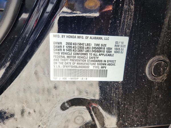 2018 HONDA PILOT EXL