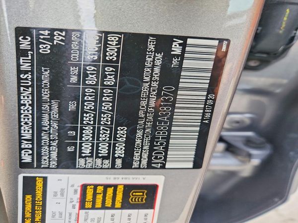 2014 MERCEDES-BENZ ML ML350 4-MATIC