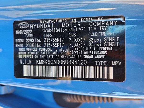2022 HYUNDAI KONA