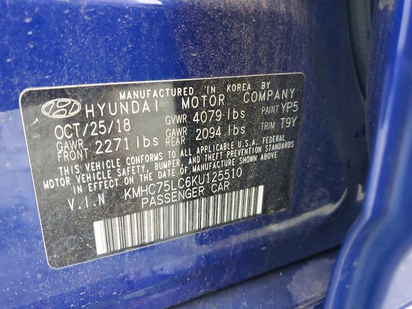 2019 HYUNDAI IONIQ SEL (HEV)