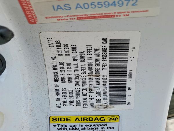 2013 ACURA TL TECH