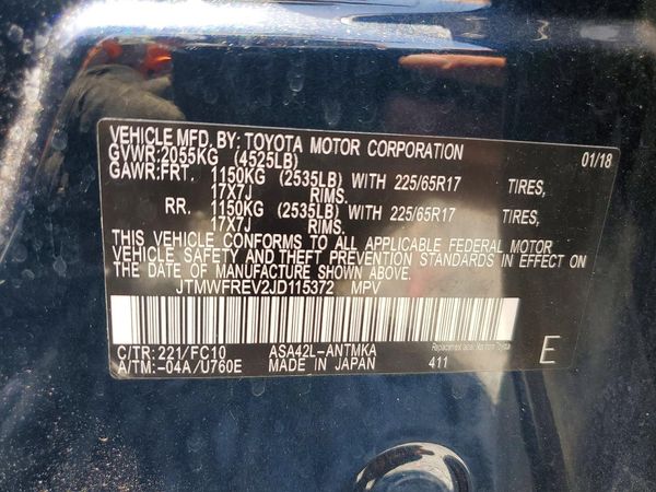 2018 TOYOTA RAV4 Adventure/XLE