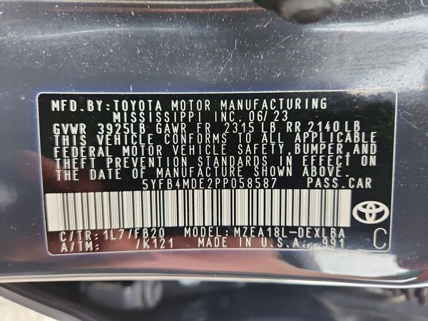 2023 TOYOTA COROLLA