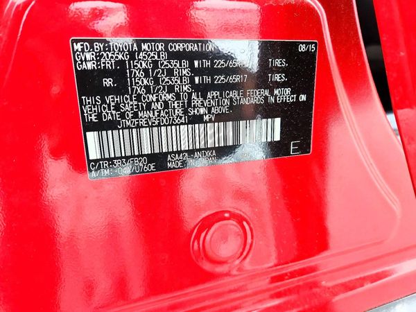 2015 TOYOTA RAV4 LE (X Grade)