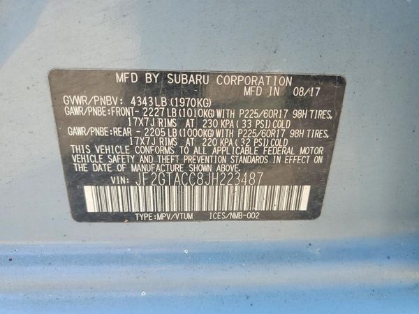 2018 SUBARU CROSSTREK
