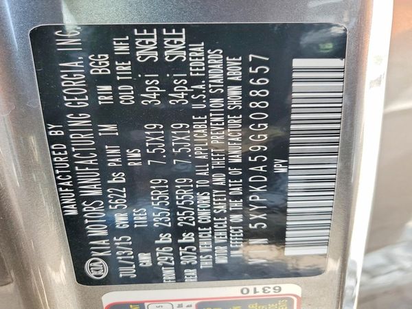 2016 KIA SORENTO SX / SX Limited