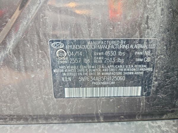 2015 HYUNDAI SONATA