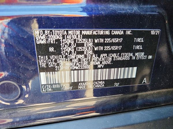 2021 TOYOTA RAV4 XLE