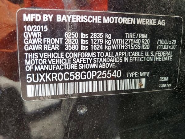 2016 BMW X5 xDrive35i
