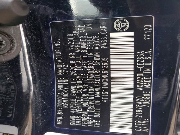 2021 TOYOTA CAMRY