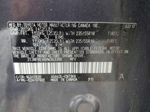 2017 TOYOTA RAV4 SE
