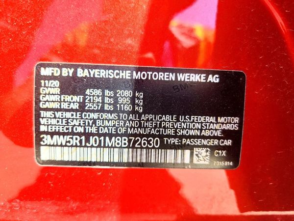 2021 BMW 330I