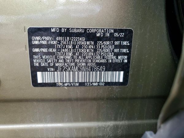2022 SUBARU FORESTER Wilderness
