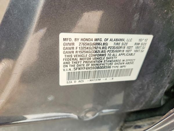 2013 HONDA PILOT EX-L