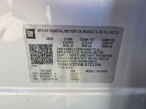 2020 CHEVROLET EQUINOX LT (2FL)