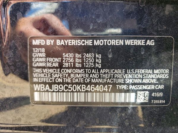 2019 BMW M550XI xDrive