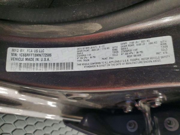 2021 RAM 1500 Big Horn, Lonestar