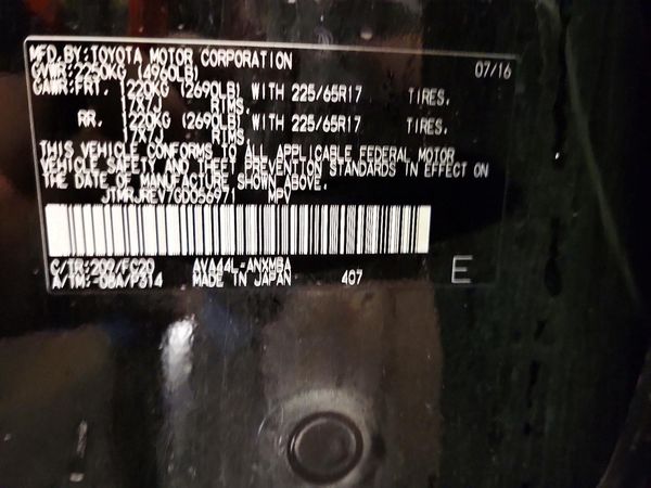 2016 TOYOTA RAV4 HV XLE (M Grade)