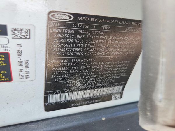 2019 LAND ROVER RANGE ROVER SPORT HSE Dynamic