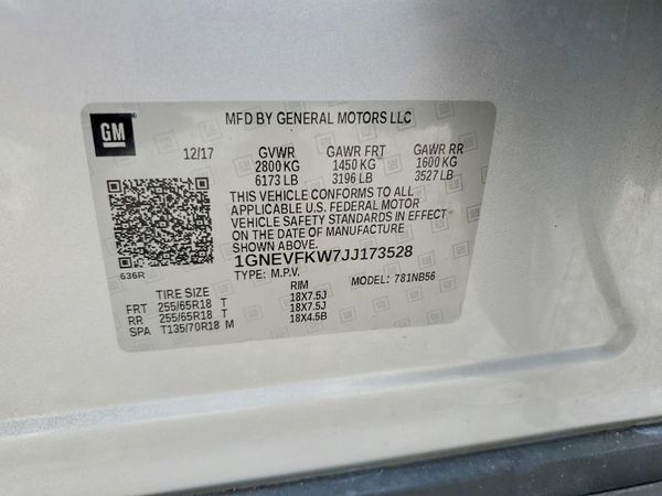 2018 CHEVROLET TRAVERSE