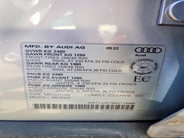 2022 AUDI Q5
