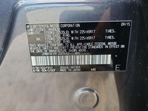 2015 TOYOTA RAV4 LE (X Grade)