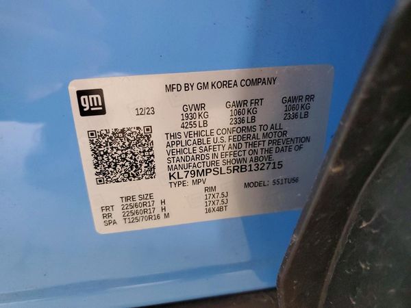 2024 CHEVROLET TRAILBLAZE LT — VINS