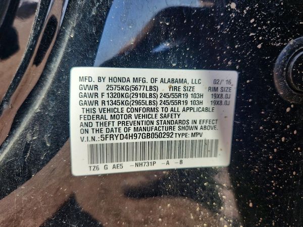 2016 ACURA MDX