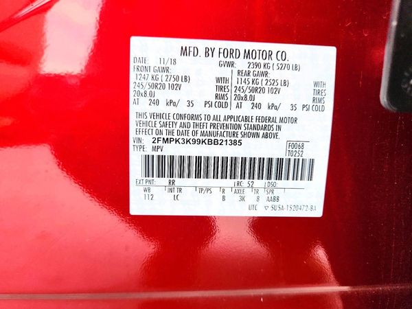2019 FORD EDGE Titanium