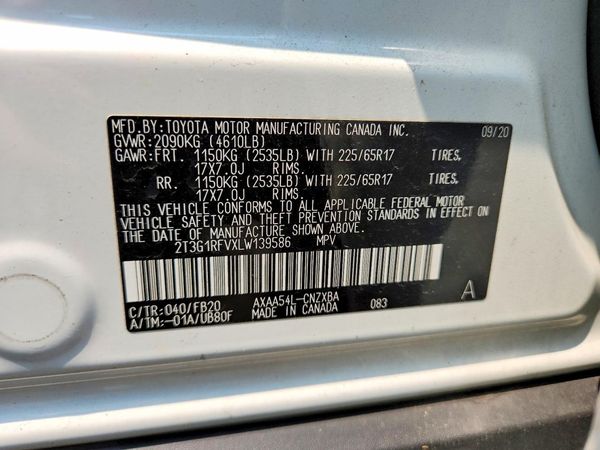 2020 TOYOTA RAV4 LE