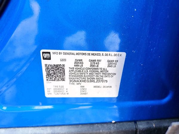 2024 CHEVROLET EQUINOX LS — VINS