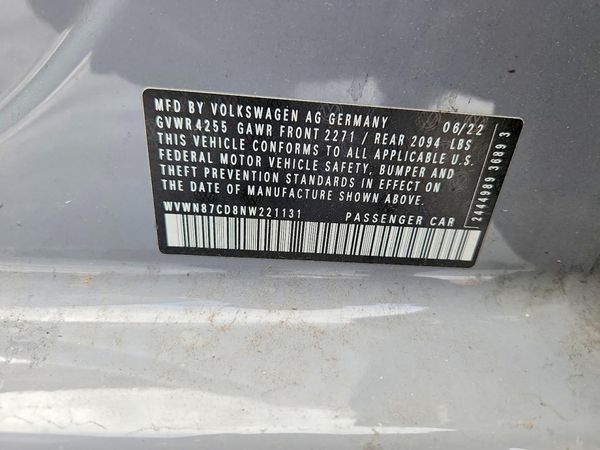 2022 VOLKSWAGEN GTI SE