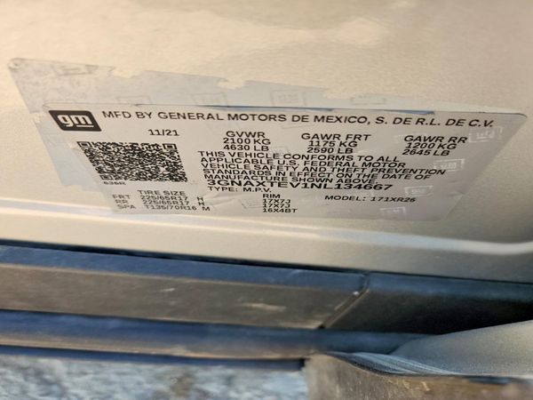 2022 CHEVROLET EQUINOX LT (2FL)