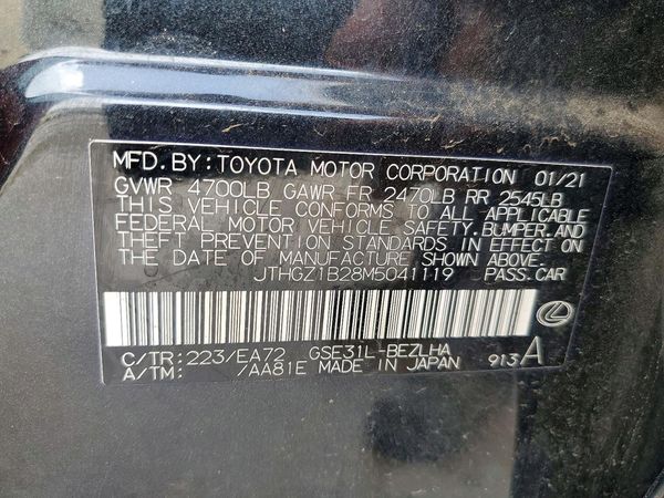 2021 LEXUS IS 350 F Sport