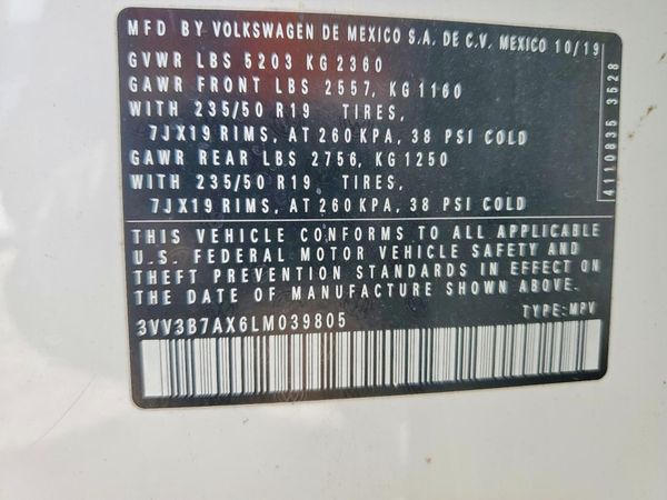 2020 VOLKSWAGEN TIGUAN