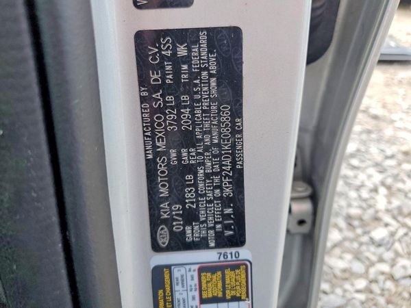 2019 KIA FORTE FE/LX/LXS