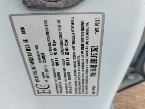 2020 TESLA MODEL 3