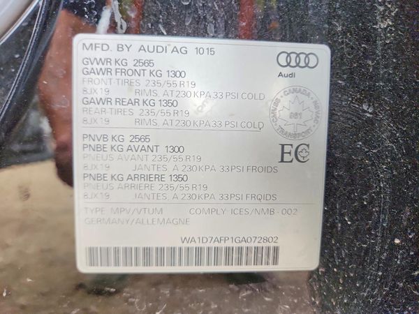2016 AUDI Q5