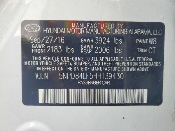 2017 HYUNDAI ELANTRA