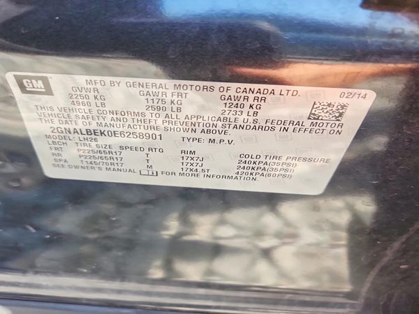 2014 CHEVROLET EQUINOX 1LT