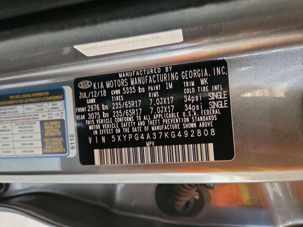 2019 KIA SORENTO L, LX, S