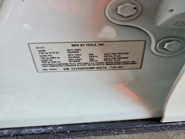 2021 TESLA MODEL Y