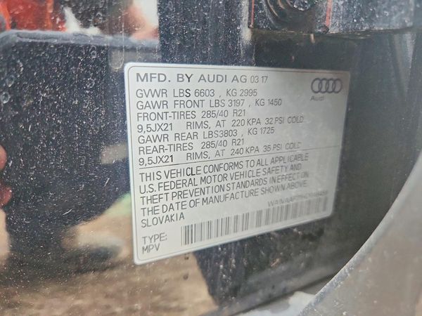 2017 AUDI Q7 quattro Prestige