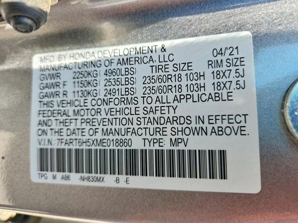 2021 HONDA CR-V HYBRID EX