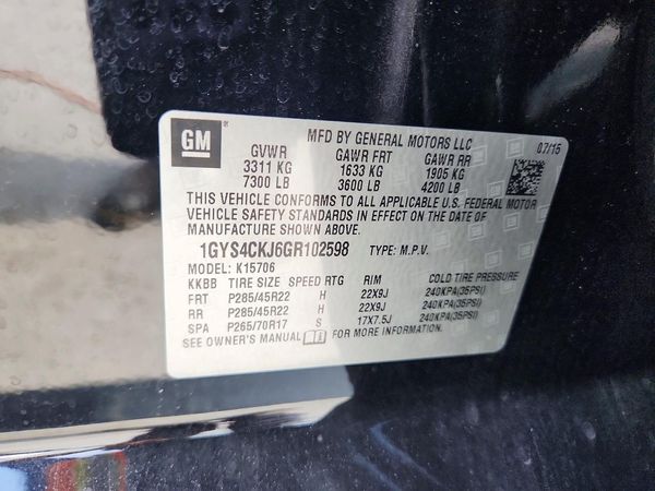 2016 CADILLAC ESCALADE Premium