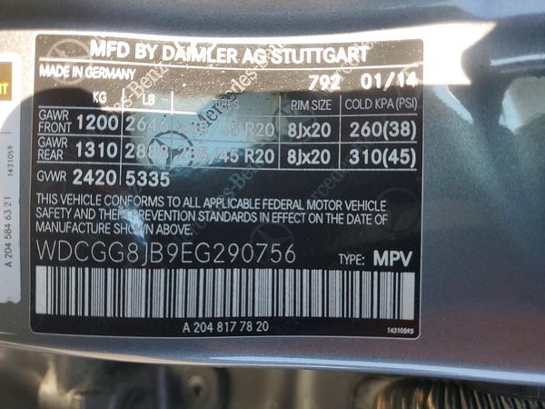 2014 MERCEDES-BENZ GLK GLK350 4-MATIC