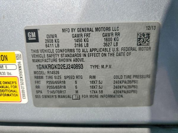 2014 CHEVROLET TRAVERSE 1LT