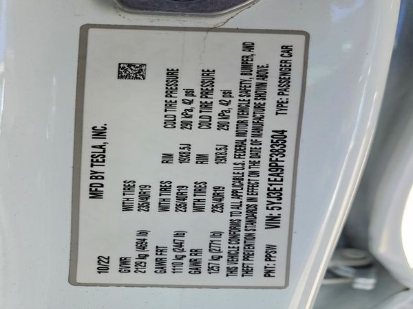 2023 TESLA MODEL 3