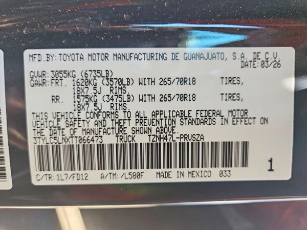 2026 TOYOTA TACOMA